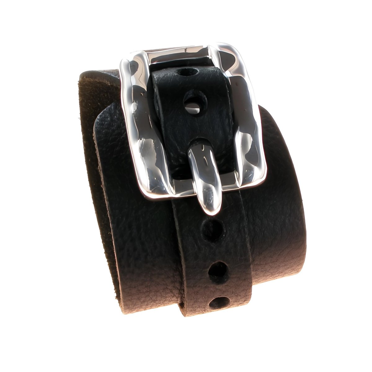 ALLARM Buckle Plain Lederband breit