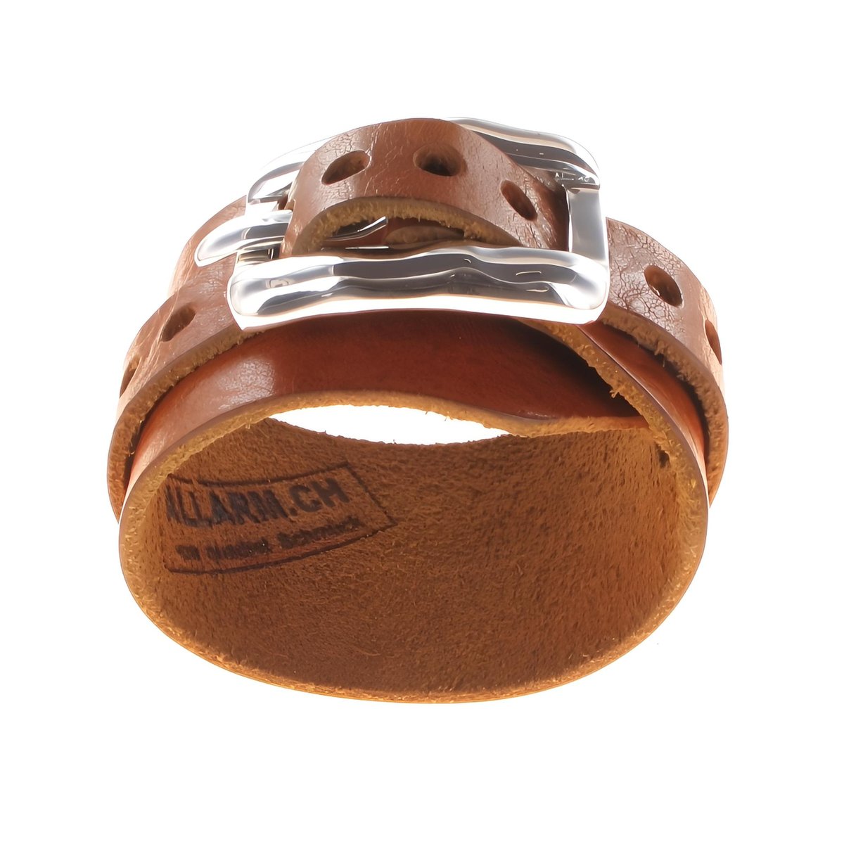 ALLARM Buckle Plain Lederband breit