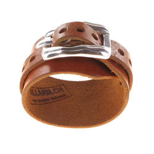 ALLARM Buckle Plain Lederband breit