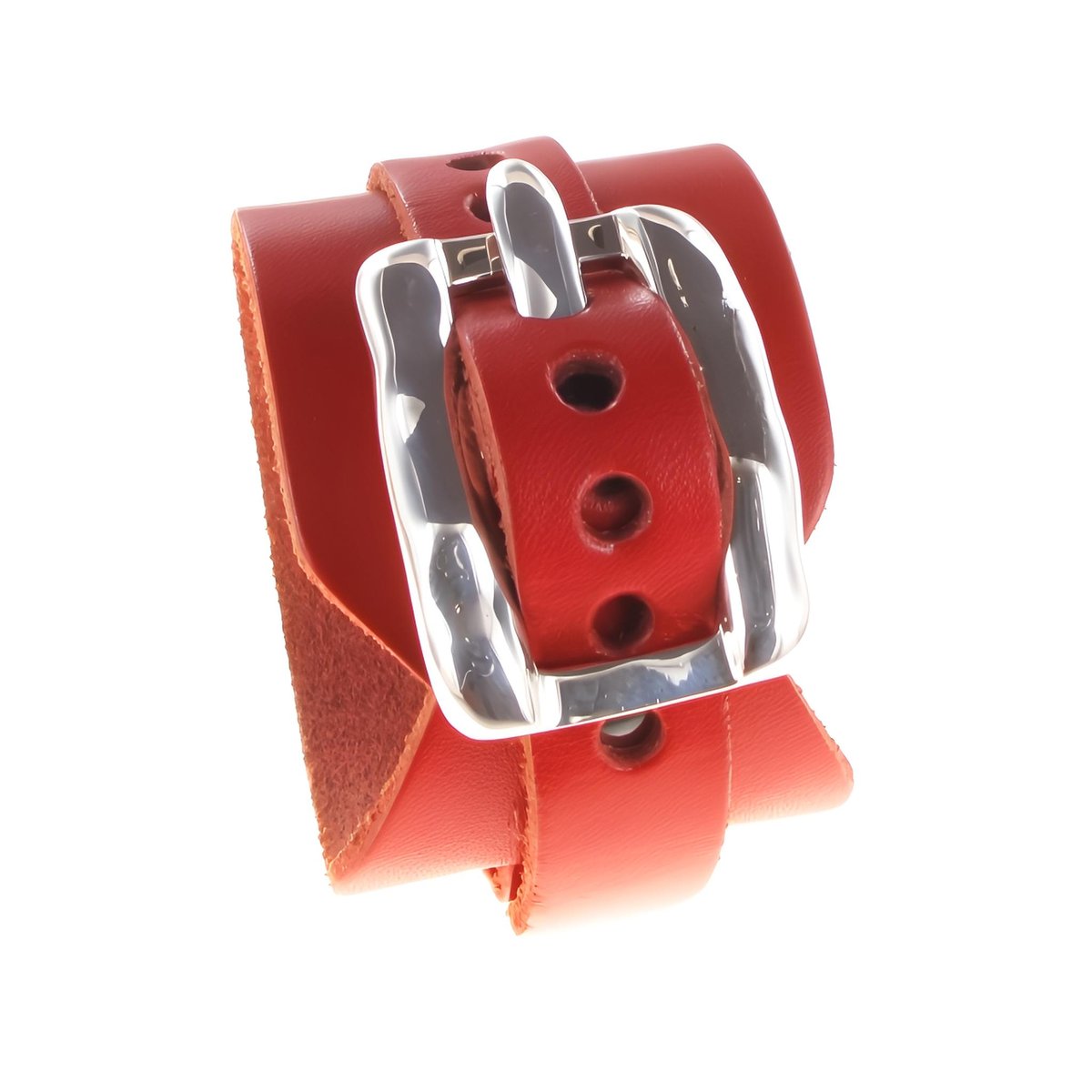 ALLARM Buckle Plain Lederband breit