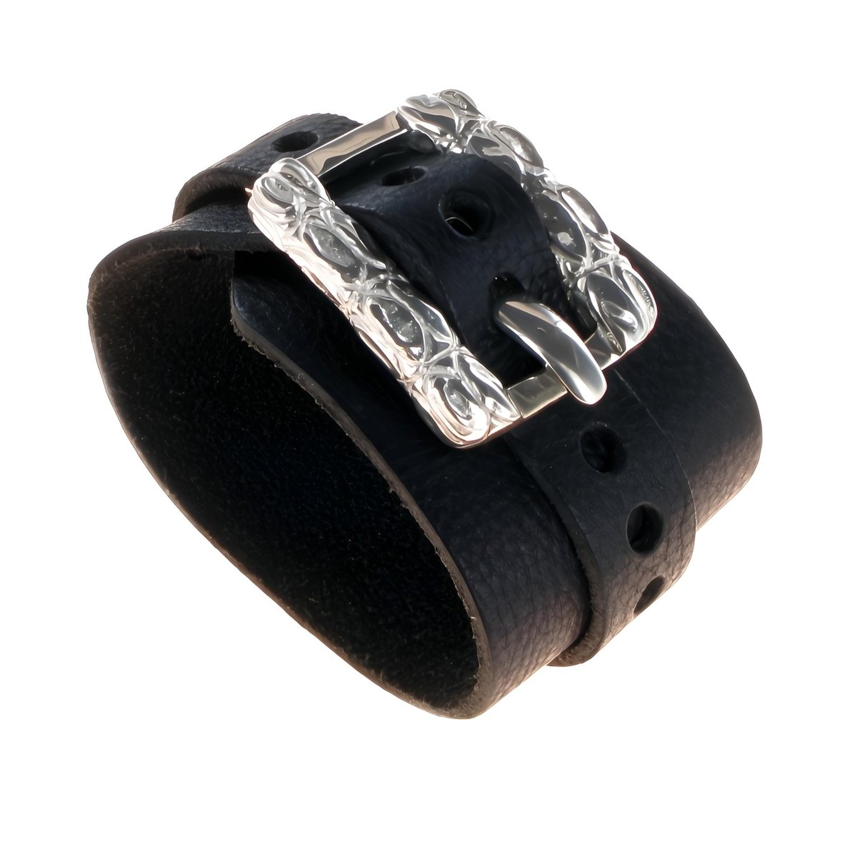 ALLARM Buckle Croco Lederband breit