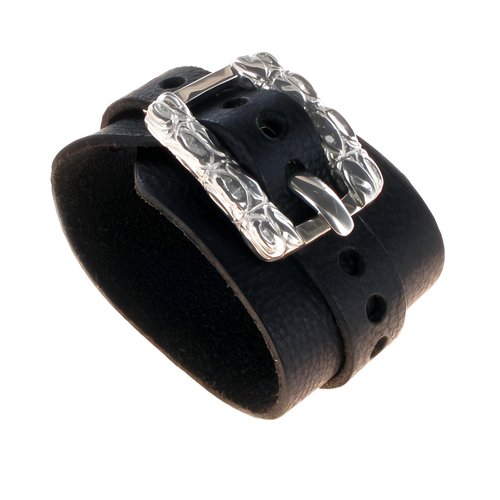 ALLARM Buckle Croco Lederband breit