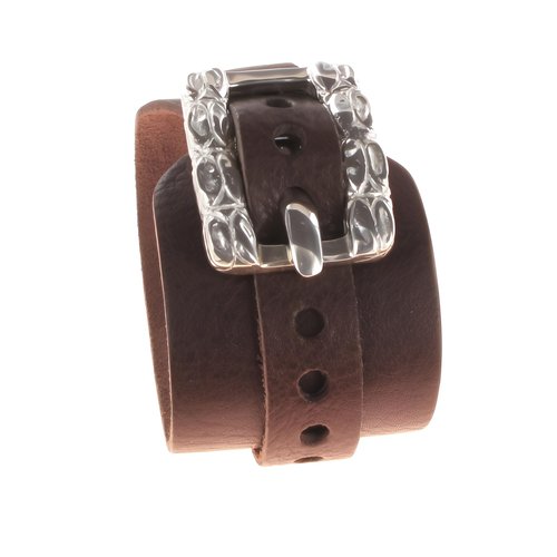 ALLARM Buckle Croco Lederband breit