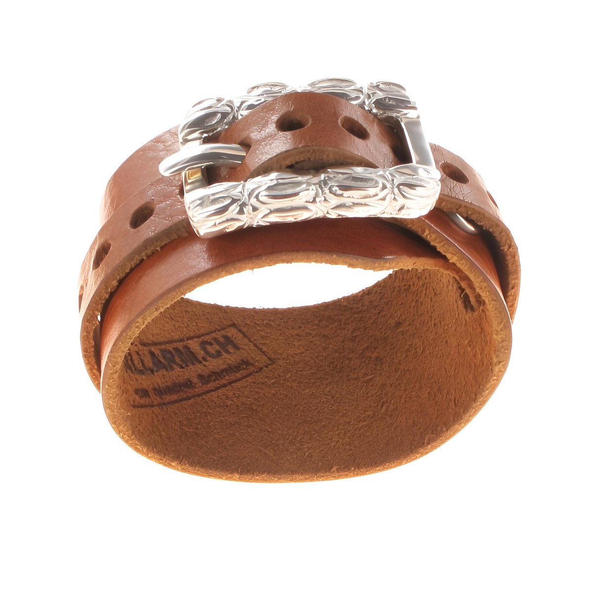 ALLARM Buckle Croco Lederband breit