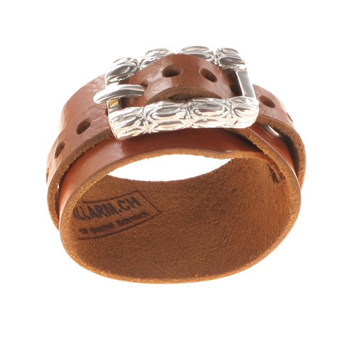 ALLARM Buckle Croco Lederband breit