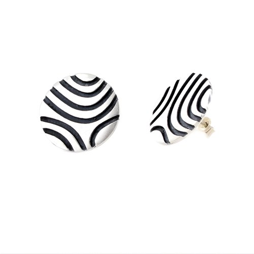 Ohrstecker Fine Line Retro 20