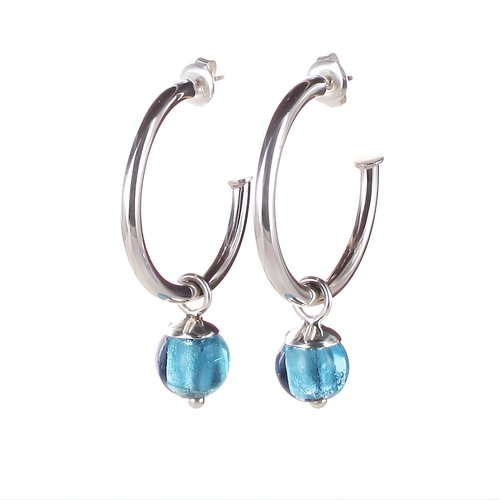 Creolen mit Einhänger Big Balls