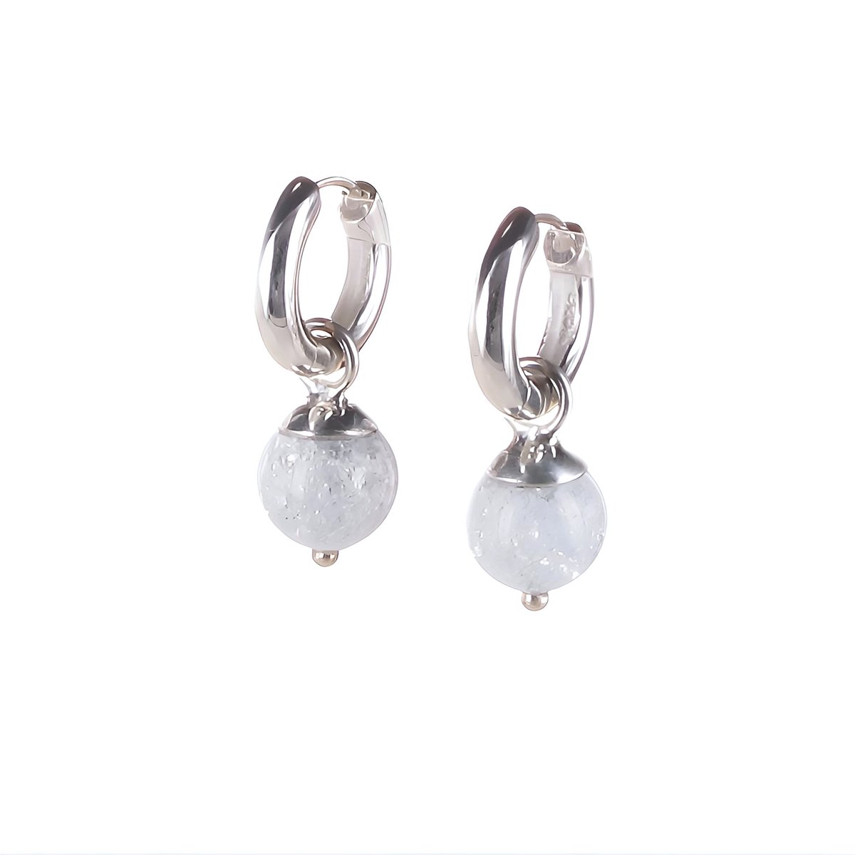 Klapp-Creolen mit Einhänger Big Balls