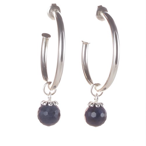 Creolen mit Einhänger Big Balls Flower