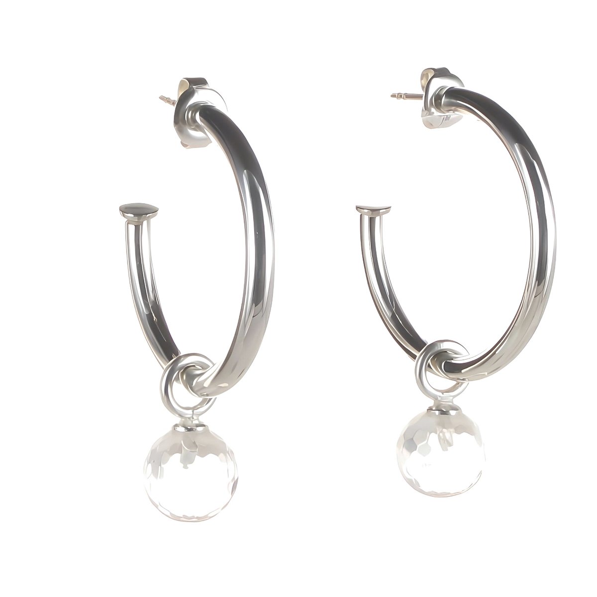 Creolen mit Einhänger Big Balls Strong