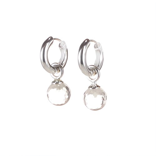 Klapp-Creolen mit Einhänger Big Balls Strong