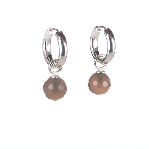 Klapp-Creolen mit Einhänger Big Balls Strong