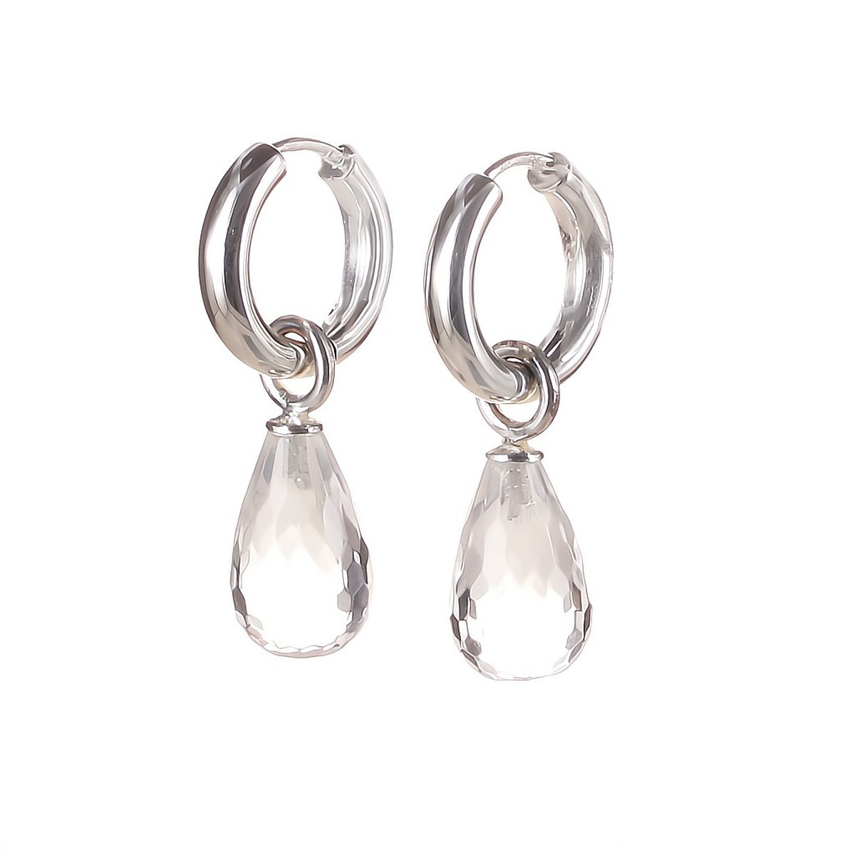 Klapp-Creolen mit Einhänger Big Drops