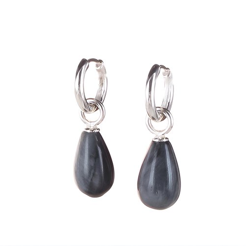 Klapp-Creolen mit Einhänger Big Drops