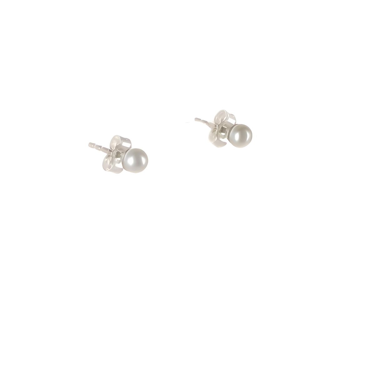 Ohr Perlenstecker Bouton 4 mm