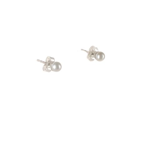 Ohr Perlenstecker Bouton 4 mm
