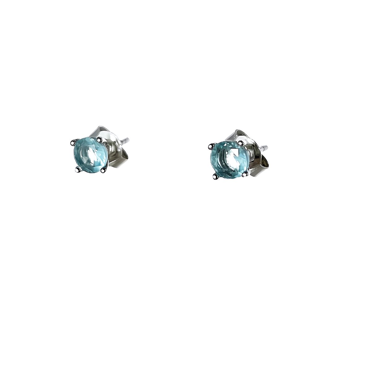 Ohrschmuck Aquamarine round 5 mm