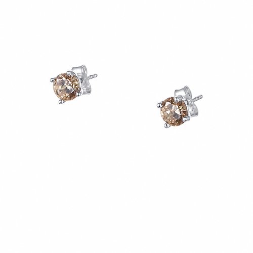 Ohrschmuck Zirkonia round 5 mm