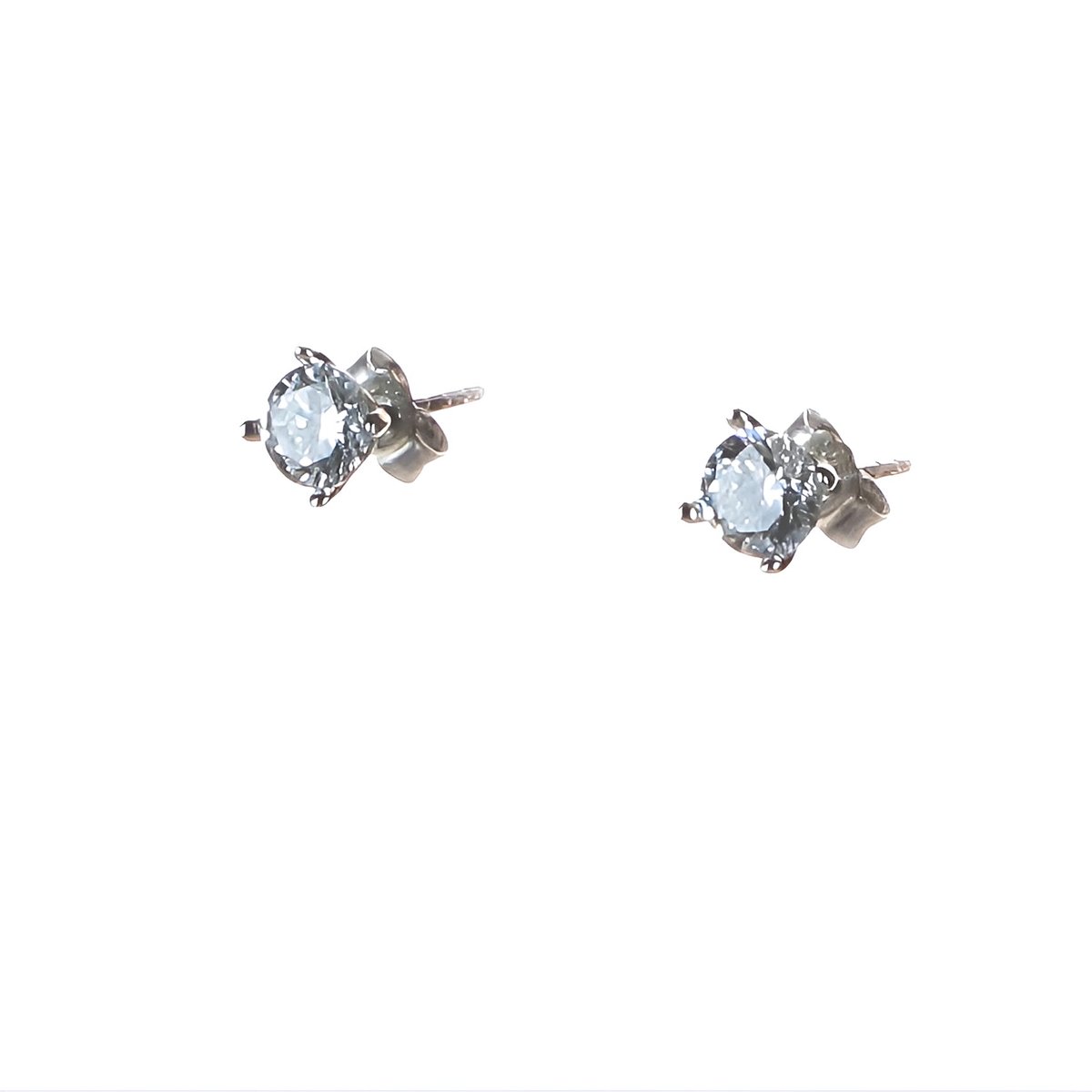 Ohrschmuck Zirkonia round 5 mm