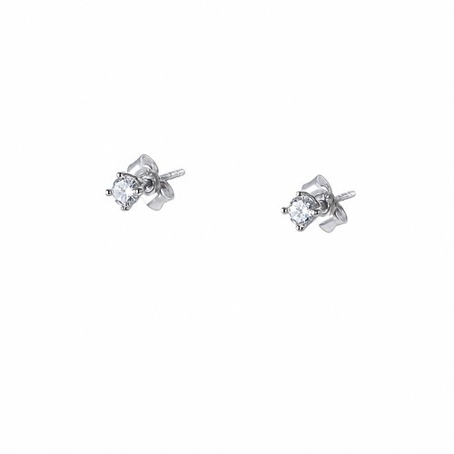Ohrschmuck Zirkonia round 3 mm