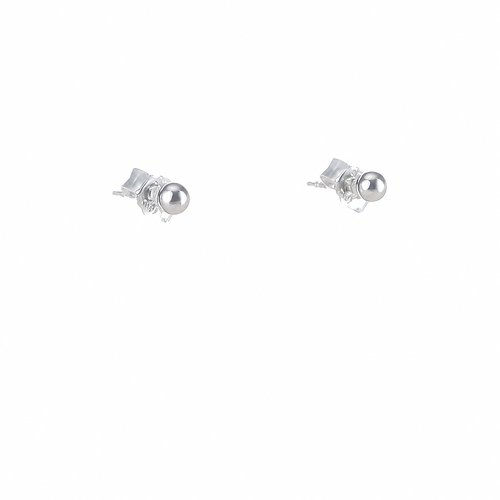 Ohrstecker Silberkugel 3