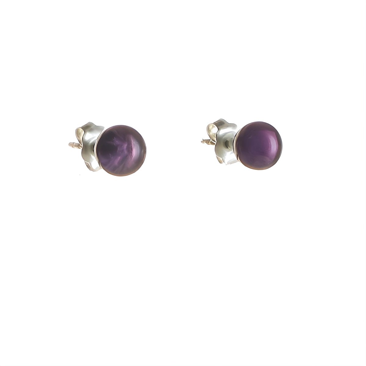 Ohrstecker Kugel Amethyst