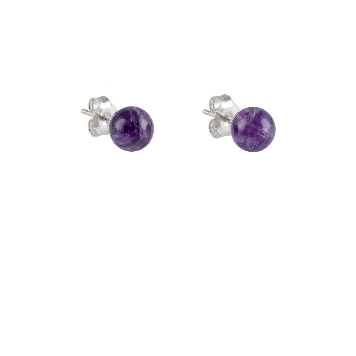 Ohrstecker Kugel Amethyst