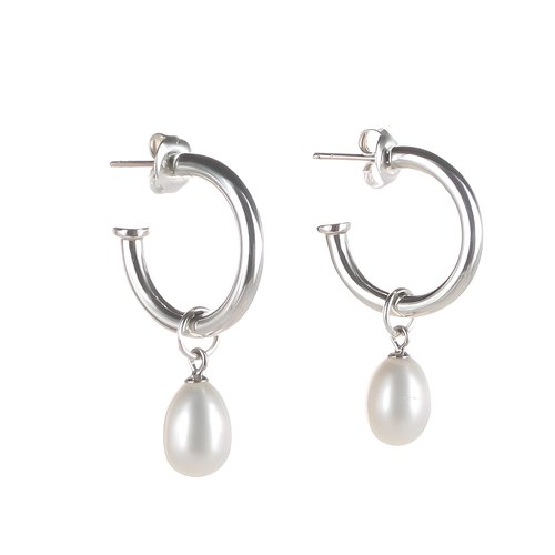 Creolen mit Einhänger Pearls 11