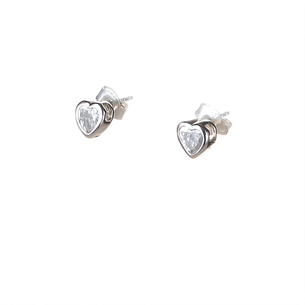 Ohrschmuck Zirkonia Hearts
