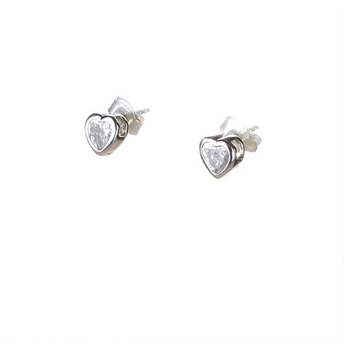 Ohrschmuck Zirkonia Hearts