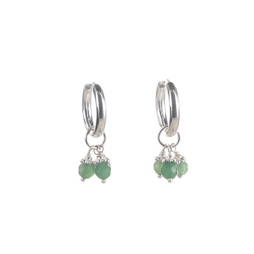 Klapp-Creolen mit Einhänger Trinity