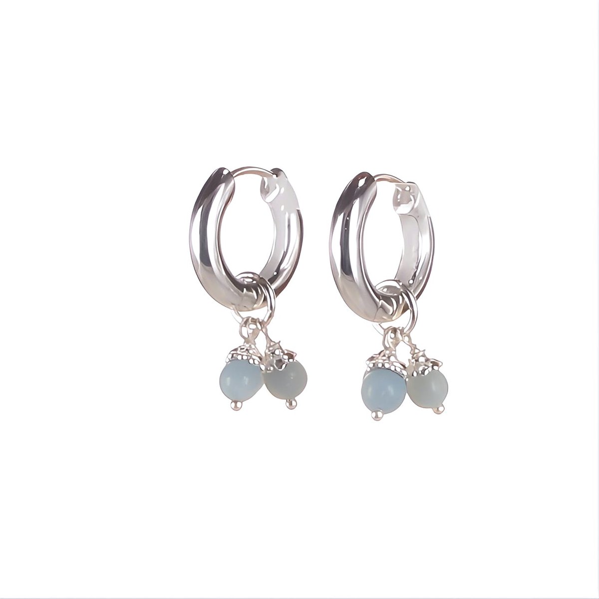 Klapp-Creolen mit Einhänger Trinity