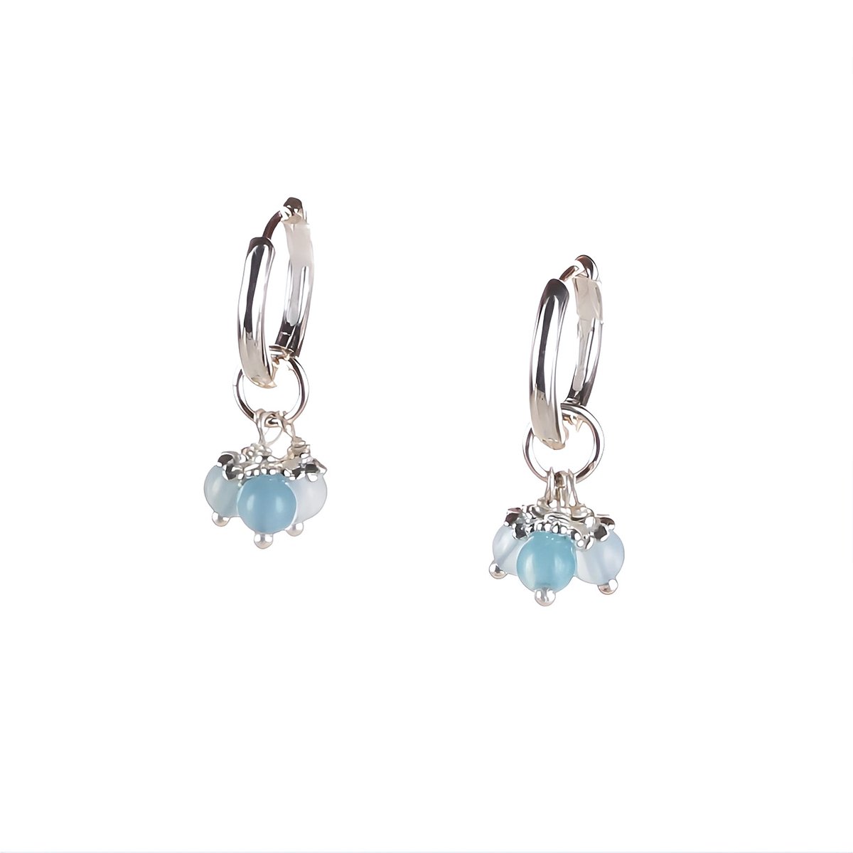 Klapp-Creolen mit Einhänger Trinity