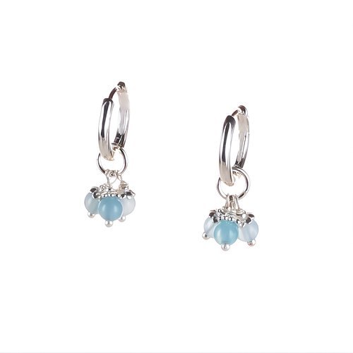 Klapp-Creolen mit Einhänger Trinity