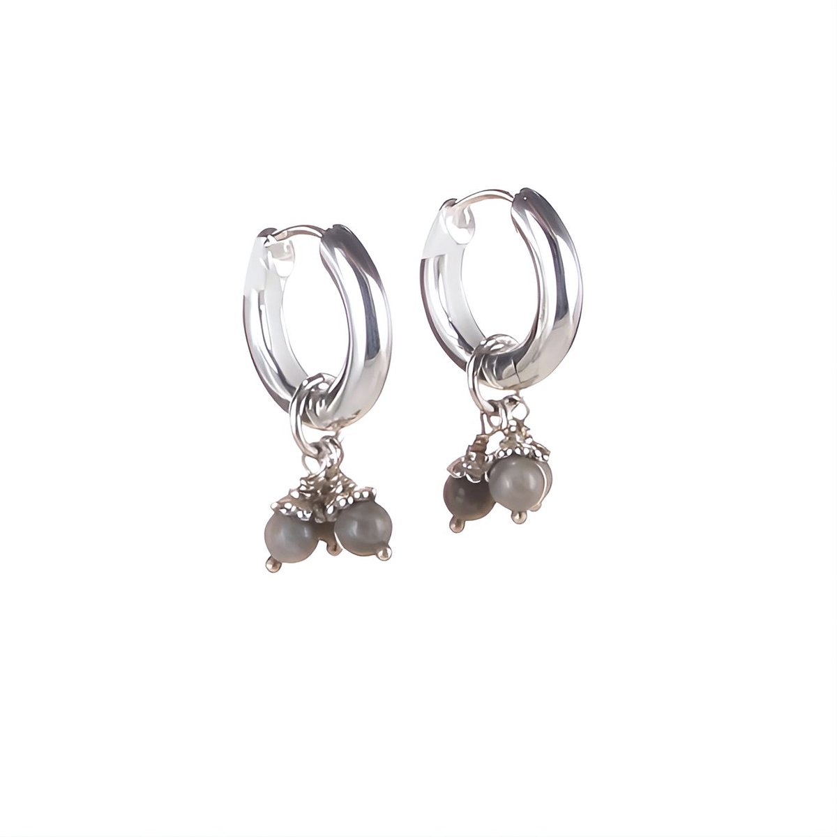 Klapp-Creolen mit Einhänger Trinity