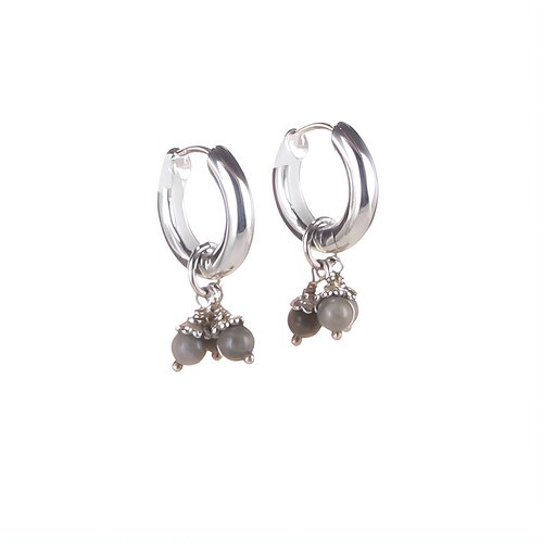 Klapp-Creolen mit Einhänger Trinity