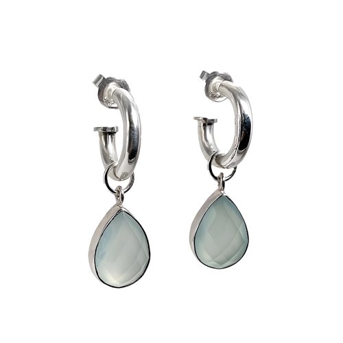 Creolen  mit Einhänger Blue Bayou Drops