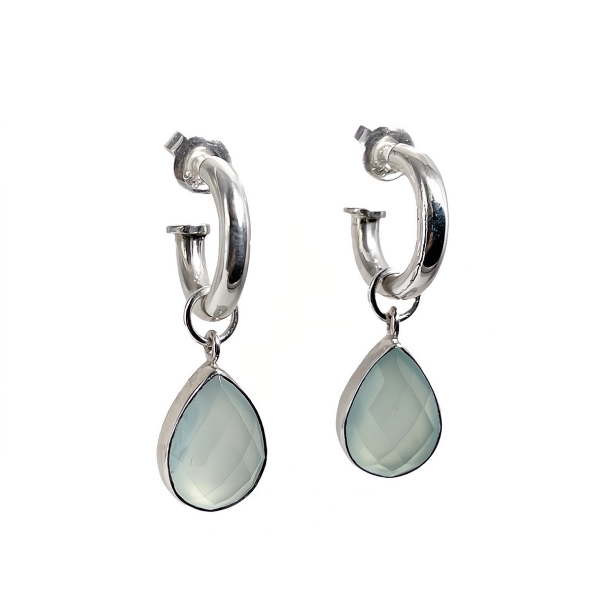 Creolen  mit Einhänger Blue Bayou Drops