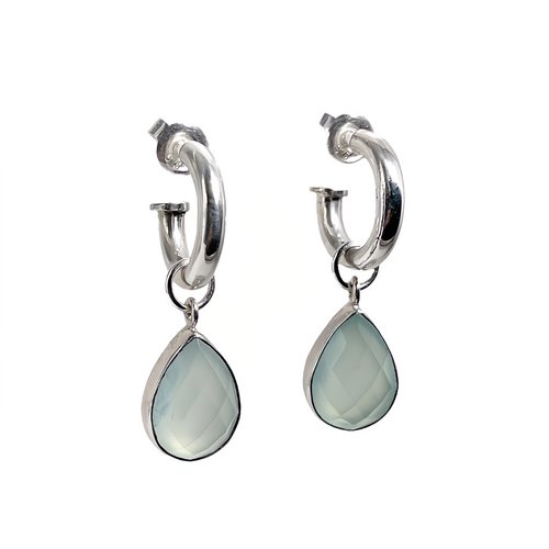 Creolen  mit Einhänger Blue Bayou Drops