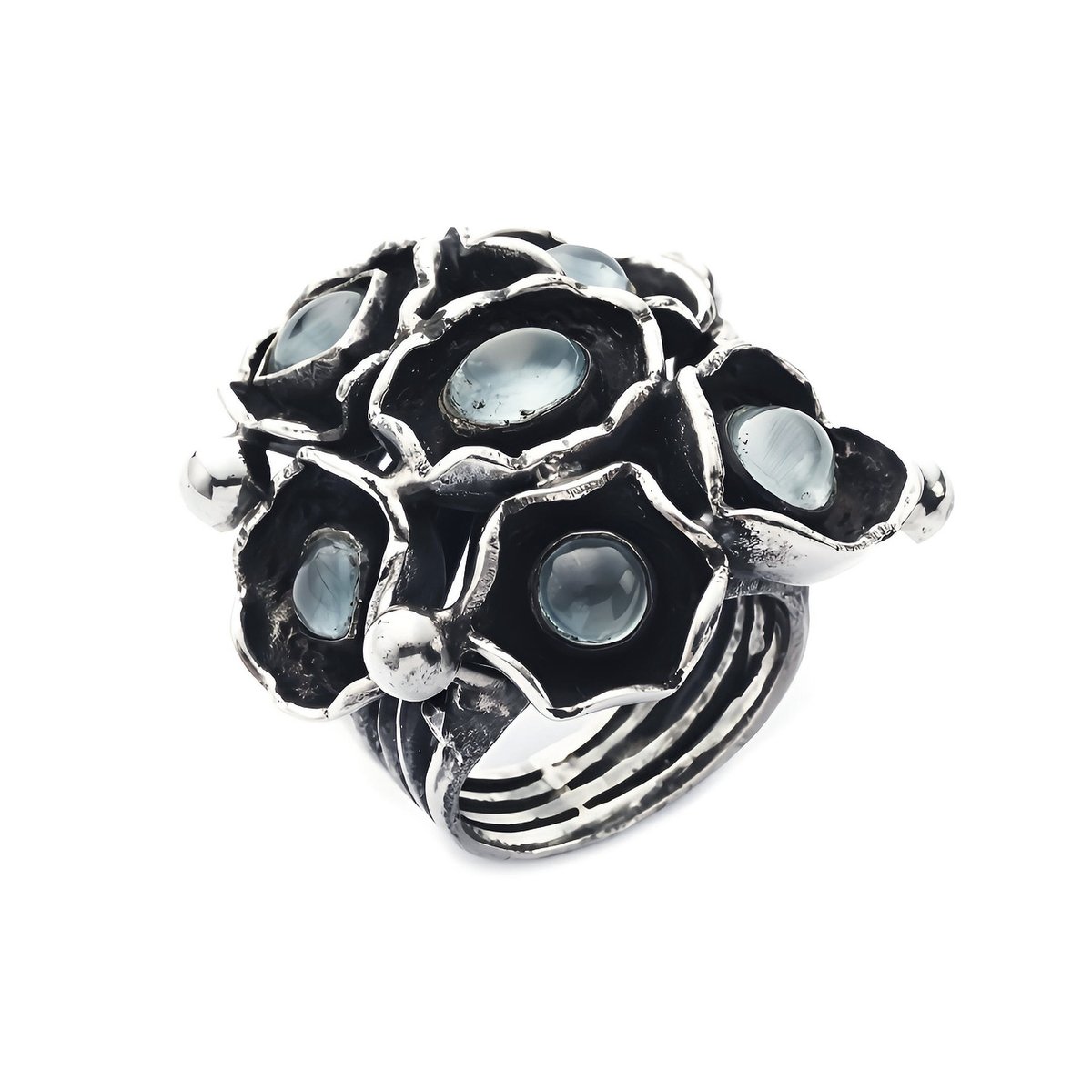 Ring Water Lilies Aqua