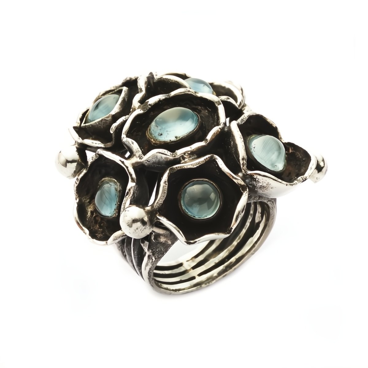 Ring Water Lilies Aqua