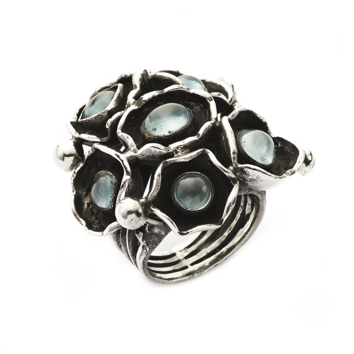 Ring Water Lilies Aqua