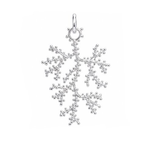 Pendant Silver Coral