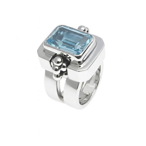 Ring Double Band Stone