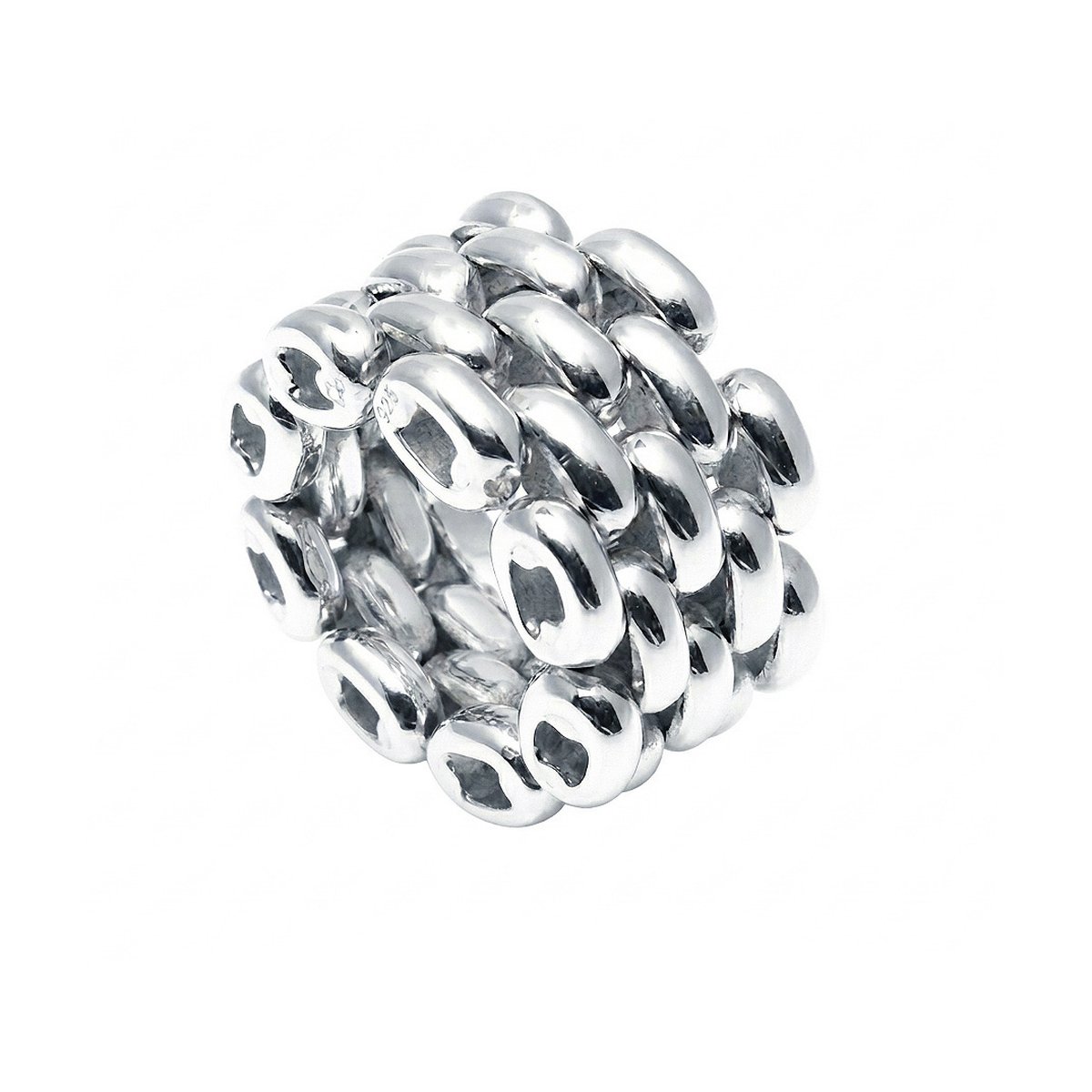 Ring Chain 5 Rows Fat