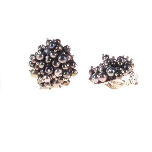 Ohr Perlen Pearlcluster Big Clips