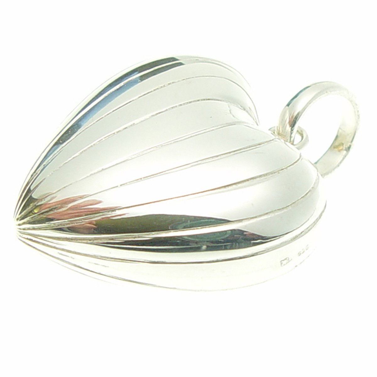 Kettenanhänger Giant Heart Grooved